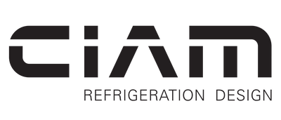 Logo of Ciam Refrigeration Design with black text on a white background