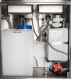 Interior View Of Ancaster AFE-SB101 Portable Sink Unit With Hot Water Featuring Fresh Water Tank And Plumbing Components