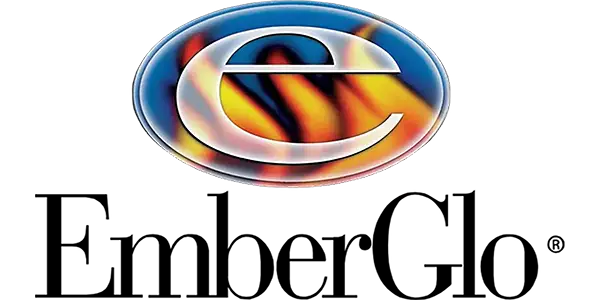 EmberGlo logo with a colorful 'e' design on a white background