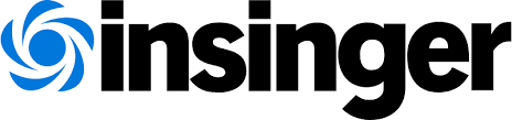Insinger logo with a blue and gray swirl design on a white background