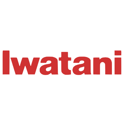 Red 'Iwatani' logo on a white background