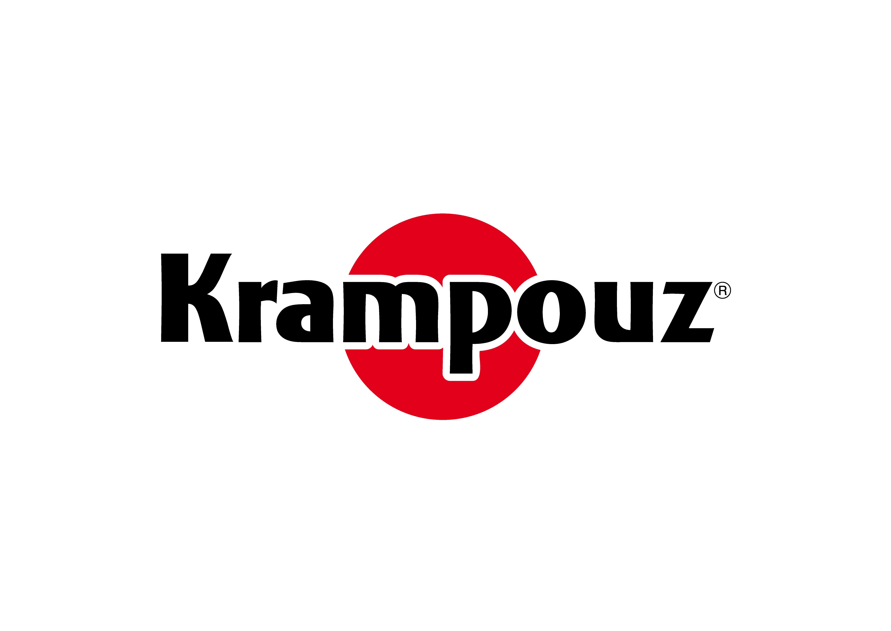 Krampouz logo with a red circle on a white background