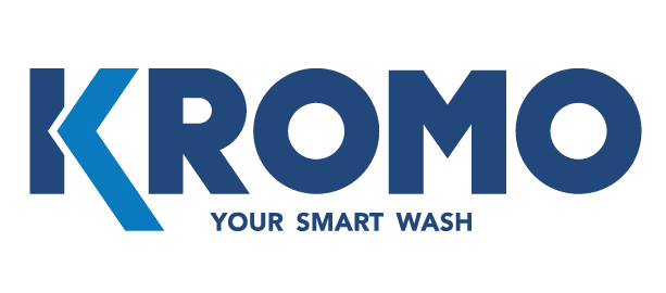 Kromo logo with tagline 'Your Smart Wash' on a white background
