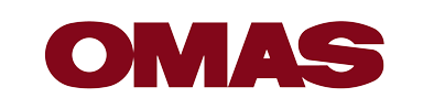 Red 'OMAS' logo on a white background