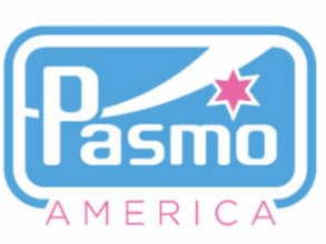 Pasmo America logo with a blue background