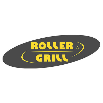 Roller Grill logo with yellow text on a black oval background