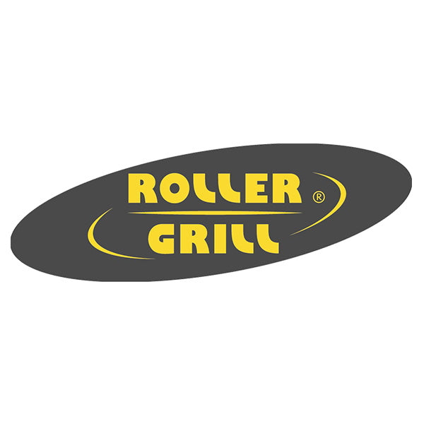 Roller Grill logo with yellow text on a black oval background