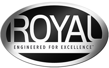 Royal logo with 'Engineered for Excellence' text on a white background