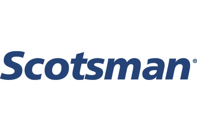 Scotsman logo in blue on a white background