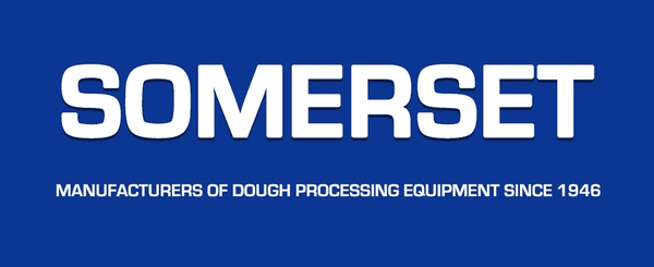 Somerset logo with white text on a blue background