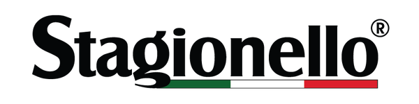Stagionello logo with Italian flag colors on a white background