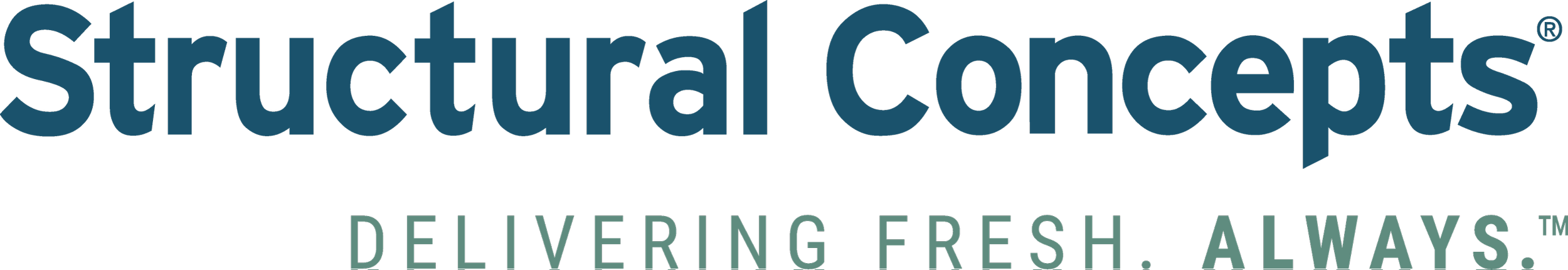 Structural Concepts logo with tagline 'Delivering Fresh. Always.'