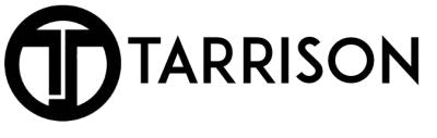 Tarrison logo with stylized letter 'T' on a white background