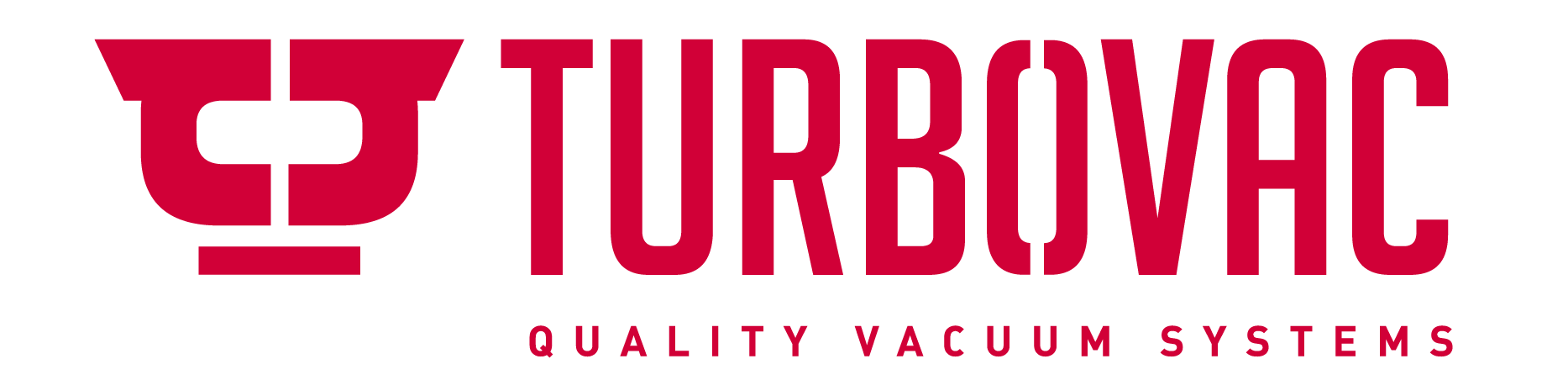 Turbovac logo for quality vacuum systems on a white background
