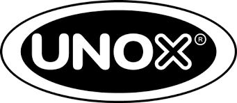 UNOX logo in black and white on a white background