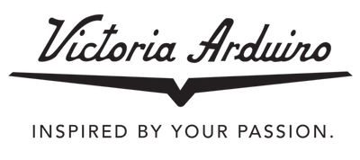 Victoria Arduino logo with tagline 'Inspired by your passion' on a white background
