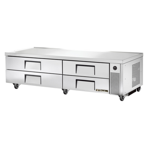 Base de cuisine réfrigérée True TRCB-82-HC de 82 pouces avec quatre tiroirs