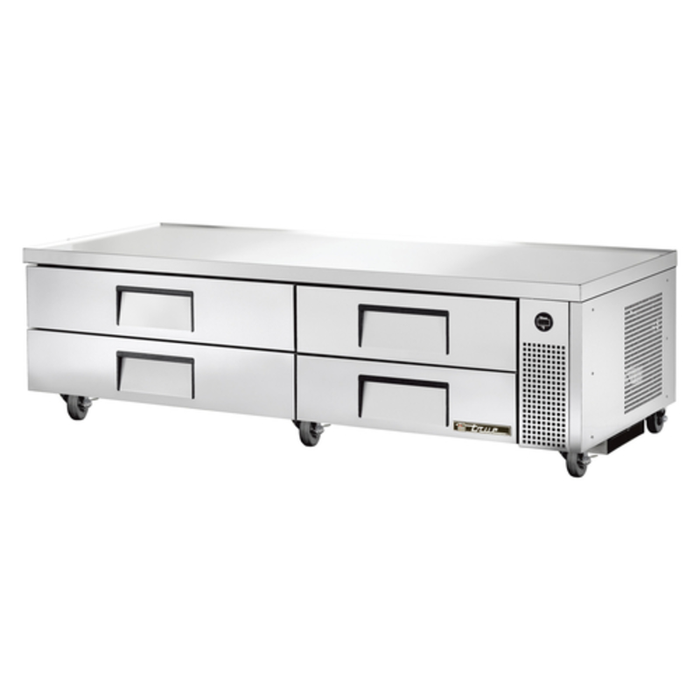 Base de cuisine réfrigérée True TRCB-82-HC de 82 pouces avec quatre tiroirs