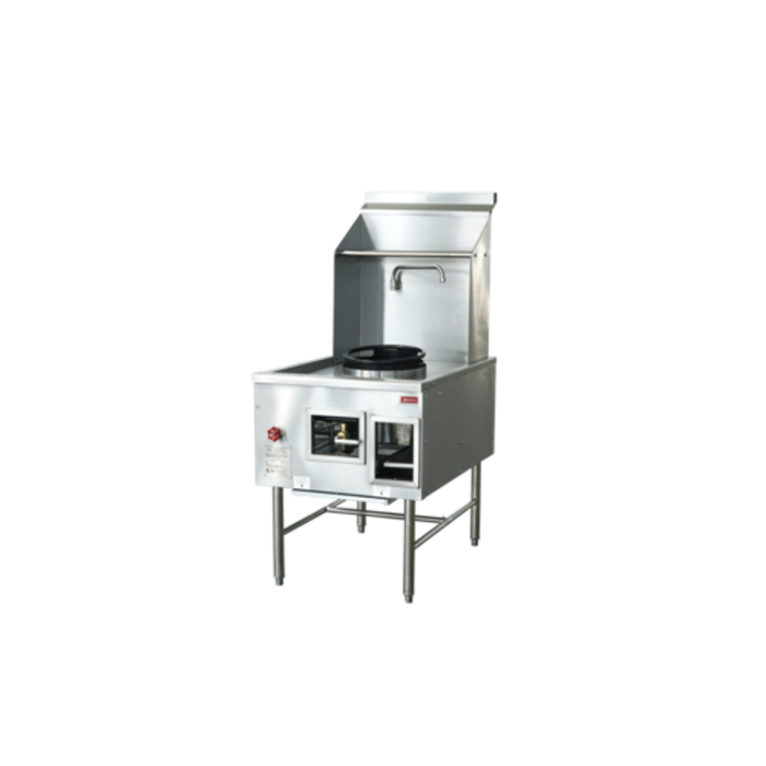 OMCAN 48411 27.8" Single Chamber Natural Gas Wok Range 95,000 BTU