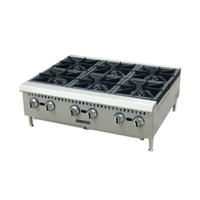 Table de cuisson à gaz Black Diamond BDCTH-36 de 36 po de large et 180 000 BTU