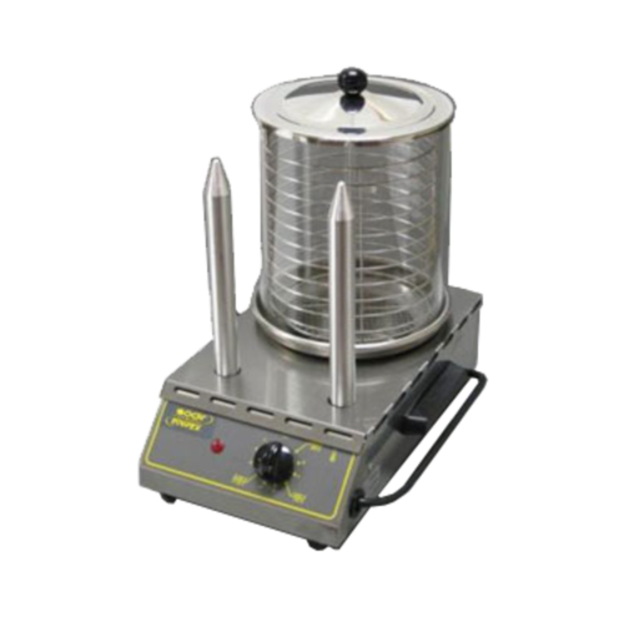 Roller Grill CS2E 40 Hot Dog Capacity Glass Steamer Machine
