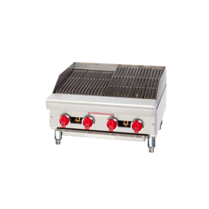American Range ARSRB-12 12 Inch Wide Countertop Radiant Gas Charbroiler For Commercial Kitchen Use