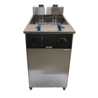 Resfab MB-85B 85 lb. Electric Floor Model Full Pot Fryer