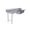 Omcan 48491 Left-Side Soiled Dishtable For Commercial Kitchen Soiled Dishtable With Robust Construction And Durable Finish.