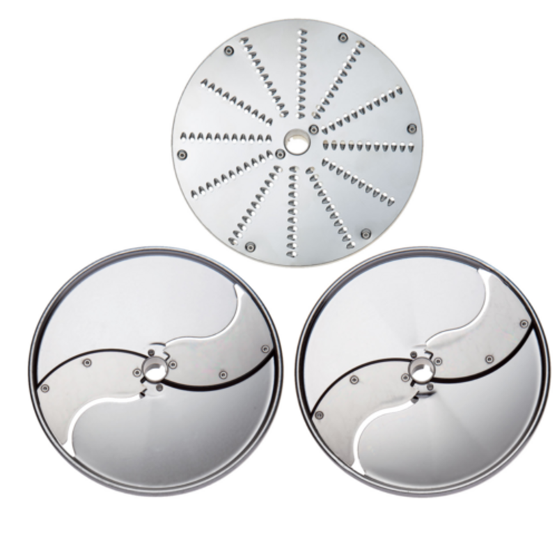 Multi-Function Food Processor Disc Set Featuring Stainless Steel Shredding, Slicing, And Grating Plates For Efficient Food Prep