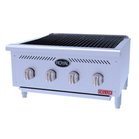 Royal RB-846 Delux Series 46-1/2"W Gas Countertop Radiant Charbroiler