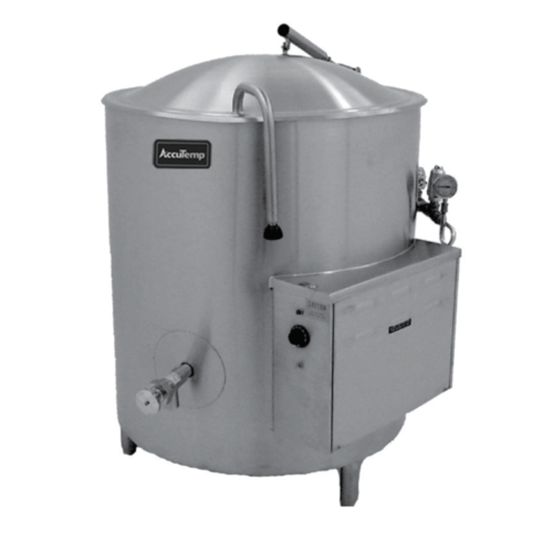 AccuTemp ALHEC-80 Edge Series 80 Gallon Electric Stationary Kettle, Durable Stainless Steel Construction