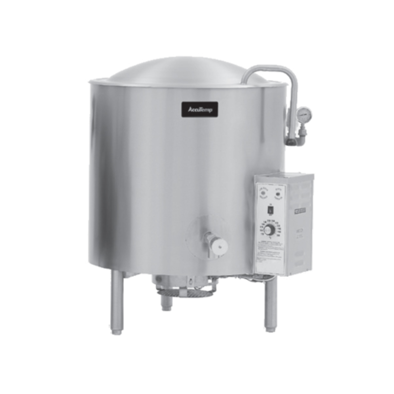 AccuTemp ALLGB-40 Edge Series™ 40 Gallon Gas Stationary Kettle For High-Volume Cooking