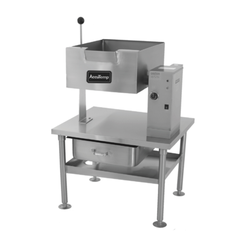AccuTemp ALRES-13 Electric Countertop Tilting Skillet Designed For Batch-Cooking In Commercial Kitchens.