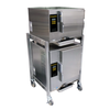 AccuTemp E3 Double Stacked Electric Boilerless Convection Steamer For Efficient Kitchen Use.