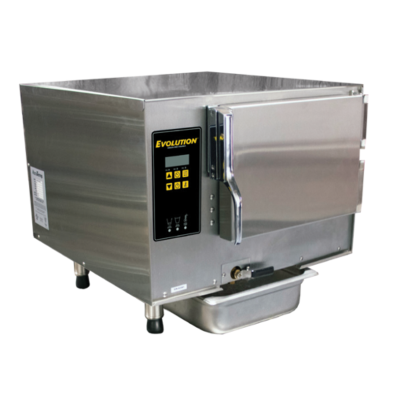 AccuTemp E34803D140 Evolution™ 23.26" Wide 3-Pan Boilerless Convection Steamer for Efficient Cooking