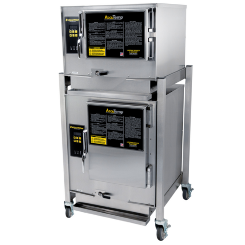 AccuTemp N3/N61201D060 DBL 9 Pan Natural Gas Convection Steamer For High-Volume Cooking.