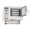 AccuTemp S34403D090 3-Pan Electric Countertop Boilerless Convection Steamer With Open Door