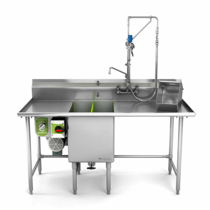 Power Soak PPA2B-66L-208-1 Power Prep Advanced 66"W Sink System