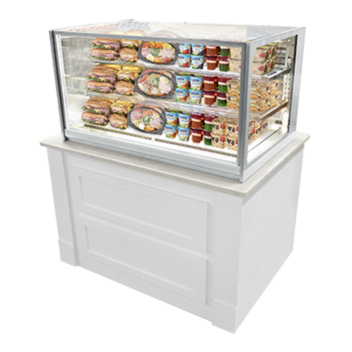 Federal ITR4826 48"W Italian Glass Refrigerated Drop-In Display Case