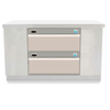 Adande VCR2 34.6" Double Drawer Refrigerated Freezer Stand with Two Ice Drawer Units in a Kitchen Setting