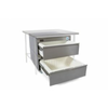 Adande VCR2 34.6" Refrigerated Freezer Equipment Stand With Double Drawers Open