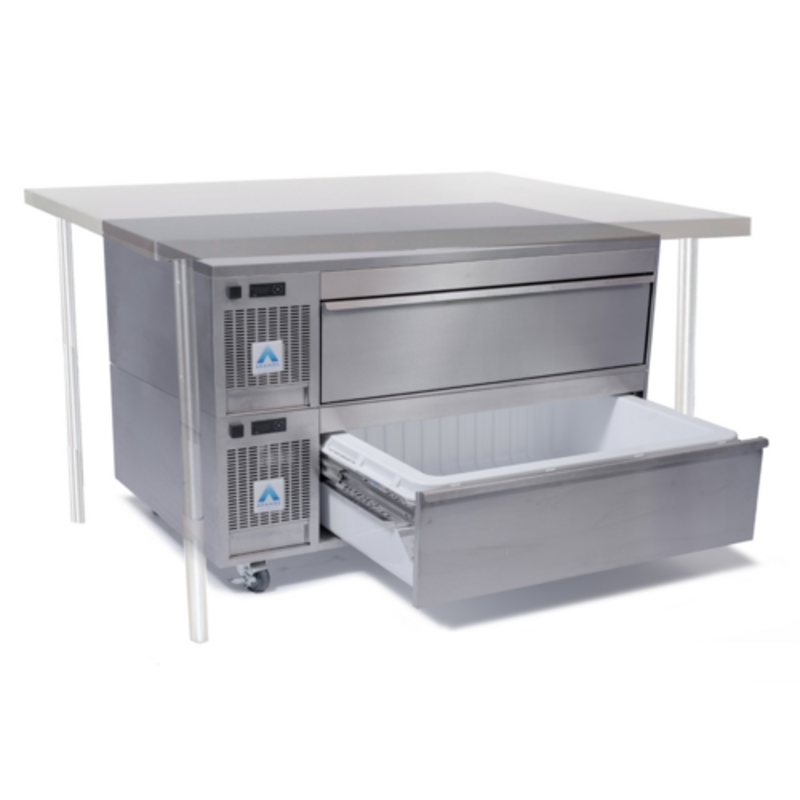 Adande VLS2 43.3" Undercounter Refrigerated Freezer Base With Open Drawer For Easy Access To Ingredients
