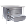 Adande VSS2 43.3" W Undercounter Refrigerated Freezer Base With Open Drawer And Storage Space.