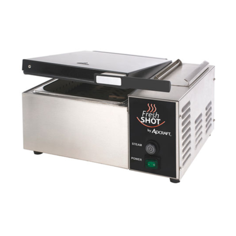 Adcraft CTS-1800W Fresh Shot Countertop Food Steamer For Fast And Efficient Reheating Of Pre-Cooked Foods