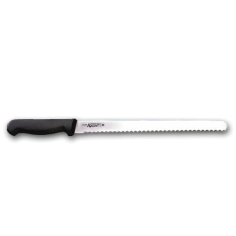 Adcraft CUT-12WASBL 12" Wavy Edge Slicer Knife With Serrated Blade For Easy Cutting