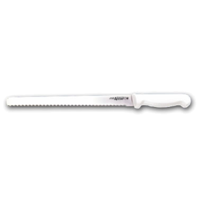Wavy Edge Slicer Knife By Adcraft With A 12 Inch Serrated Blade For Precise Slicing In Busy Kitchens