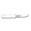 Alt Tag: Adcraft 6.25 inch wide stiff boning knife with white handle, high-carbon steel 6-1/4 inch blade for commercial kitchen butchery