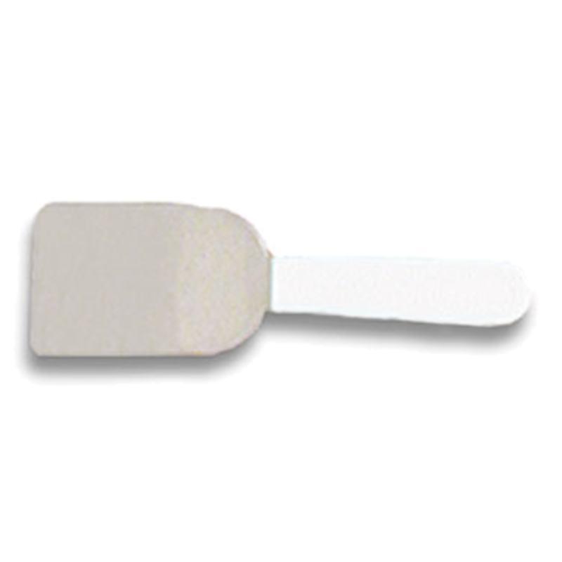 Mini Stainless Steel Turner With A Solid Blade For Flipping, Turning, And Serving Delicate Foods.