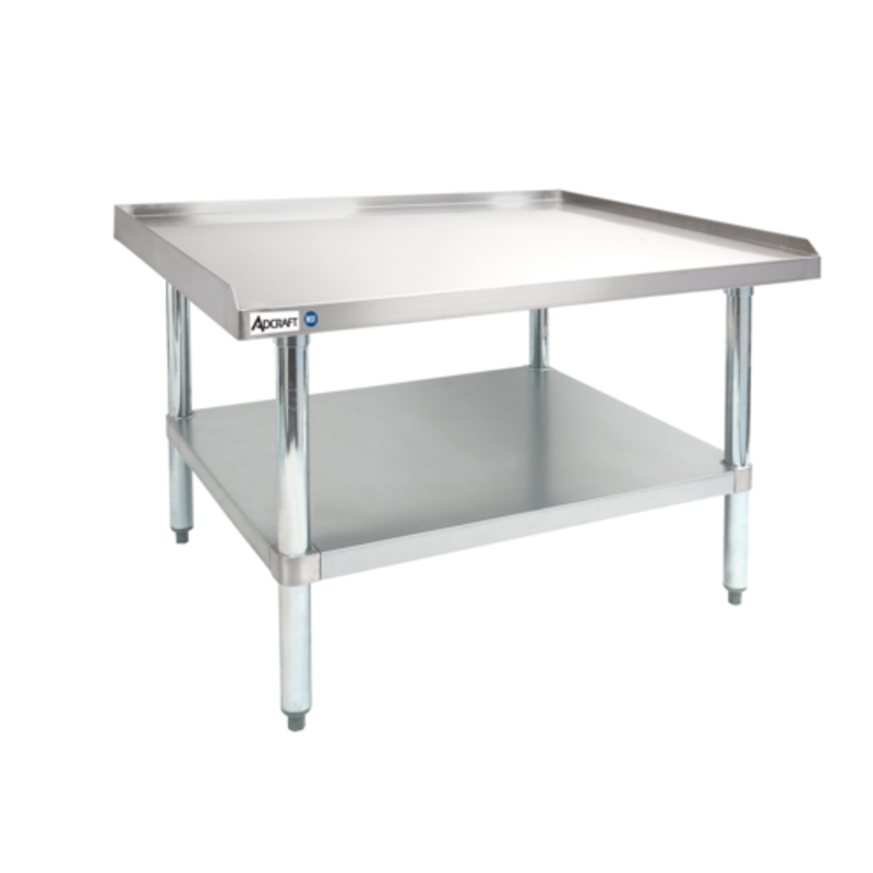 Stainless Steel Equipment Stand With Upper Work Surface And Lower Shelf For Commercial Kitchen Use