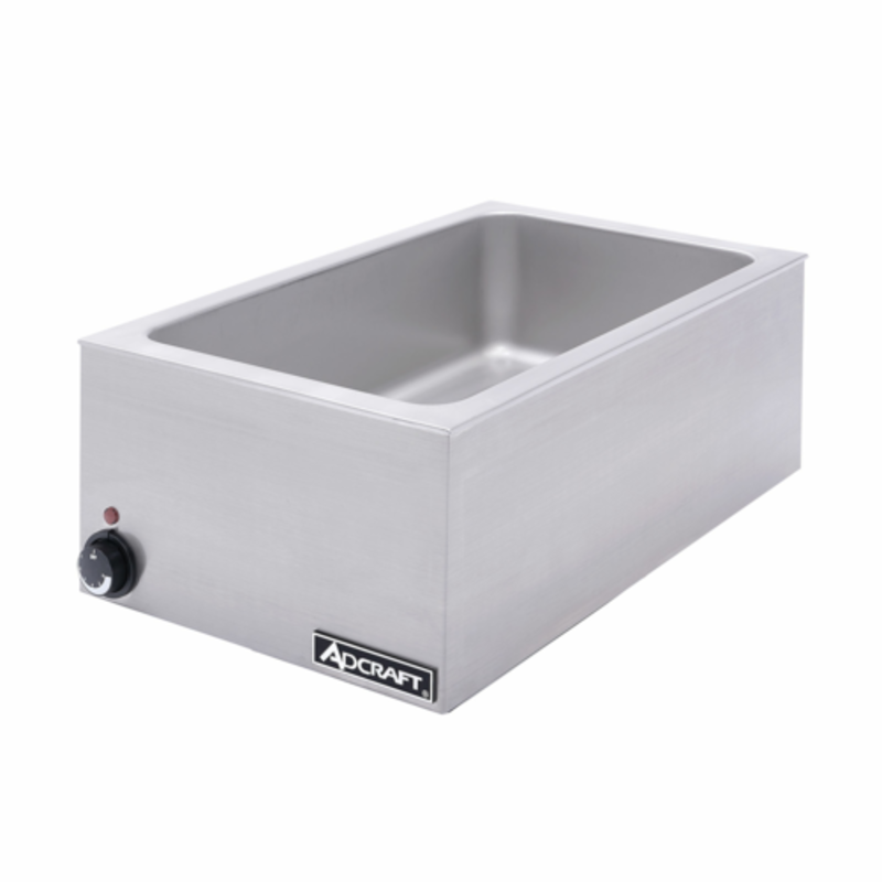 Adcraft FW-1500W/C Full Size 12" x 20" Countertop Food Cooker Warmer In Stainless Steel Finish